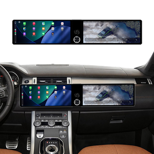 Écran interactif double 12,3 pouces Foforfor pour Land <span class=keywords><strong>Rover</strong></span> <span class=keywords><strong>Evoque</strong></span> 2016-2018 Android 13 avec CarPlay sans fil, GPS de voiture, autoradio stéréo - Product Image 1