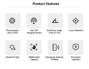 Rainfrared yakın kızılötesi Palm veri yakalama modülü Touchless Palm ve ven okuyucu tarayıcı modülü - Product Image 2