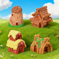 Ornements de maison en résine miniatures en gros, miniatures de jardin féerique, miniatures de maison de poupée, ornements de micro-paysage, décorations DIY