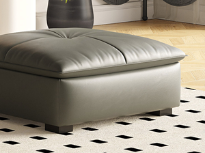 Divano Modulare per Soggiorno in Stile Crema, Realizzato in Tessuto Tecnico Liscio <span class=keywords><strong>e</strong></span> Resistente all'Usura, con Seduta Traspirante in Cotone <span class=keywords><strong>e</strong></span> Lino - Product Image 5