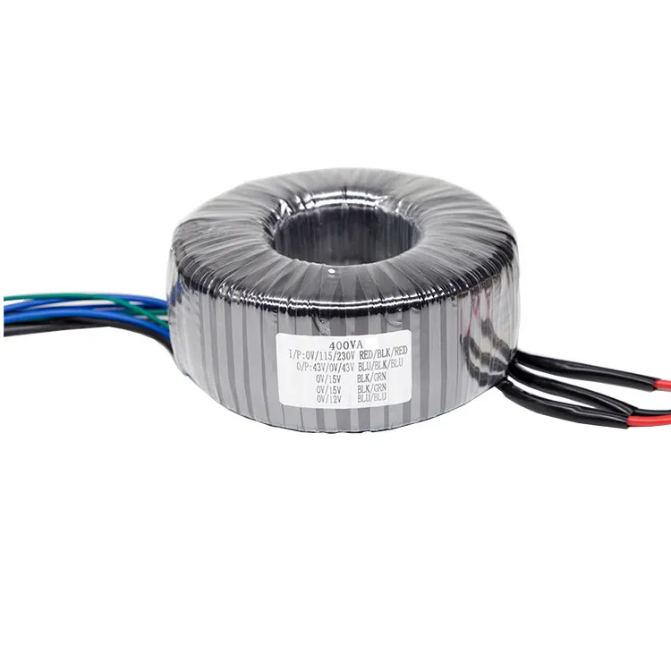 50VA monofásico estable toroidal amplificador 120V a 2*12V transformadores toroidales de potencia