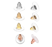 Boucle d'oreille d'embrayage à balles en acier inoxydable Bouchons Hameçon de sécurité pour oreilles tombantes Remplacement