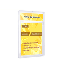 Supports de cartes de sport transparents en plastique rigide pour la classification des cartes de baseball, ensemble de cartes de notation YILI
