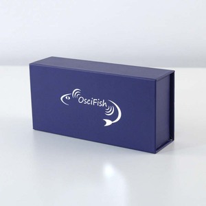 Caja Rígida Azul Personalizada de Marca de Alta Gama, Caja Magnética Hecha a Mano, Empaque de Lujo con Logotipo Estampado en Plata Caliente - Product Image 3