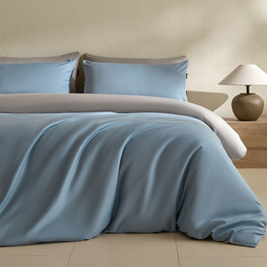 Copripiumino casa in cotone grigio copripiumino federa con letto attrezzato <span class=keywords><strong>per</strong></span> letti King Queen-tessuto Technics biancheria da letto doppia - Product Image 5