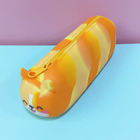 Trousse à crayons 3D personnalisée pour enfants, grande capacité, mignonne, en silicone, 19,5x6x5CM, pour filles