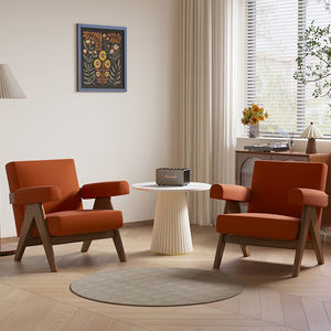 เก้าอี้เอนในร่มปรับได้เก้าอี้เลานจ์ขี้เกียจตามหลักสรีรศาสตร์พร้อมหมอนรองเอวเก้าอี้พักผ่อนสบายพร้อมชุดออตโตมัน - Product Image 4