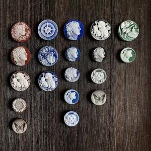 Cabochon en <span class=keywords><strong>Agate</strong></span> naturelle personnalisée, pierres précieuses, personnage d'animal classique, Portrait, <span class=keywords><strong>Agate</strong></span>, <span class=keywords><strong>camée</strong></span>, aristocrcratie, fabrication de bijoux à faire soi-même - Product Image 5