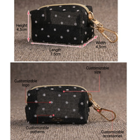 Distributeur de sacs à déjections canines en maille style coréen, support portable pour sacs à déjections pour animaux de compagnie avec clip, pochette personnalisable pour sacs à déjections pour les promenades en extérieur