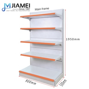 JIAMEI Siêu Thị Gondola Kệ, Kệ Thép Được Sử Dụng Để Thị Trường, Siêu Thị Rack Hiển Thị - Product Image 2