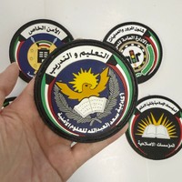 Étiquettes en PVC souple personnalisées en gros, logo en relief 3D, étiquettes en silicone en caoutchouc PVC, badge pour uniformes, blazers d'officiers