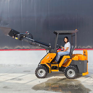 Spedizione gratuita Mini caricatore telescopico ruote del carrello elevatore caricatore con sistema idraulico motore Kubota con attacco - Product Image 1