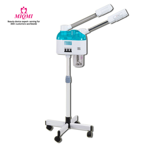 Máquina de vapor de cara fría y caliente profesional 2 en 1 <span class=keywords><strong>vaporizador</strong></span> Facial de pie de <span class=keywords><strong>ozono</strong></span> con lámpara de aumento para salón de belleza Spa - Product Image 1