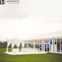 Carpa de Marquesina con Marco de Aluminio en Oferta, 10x30m y 20x30m, para Fiestas al Aire Libre, Eventos y Bodas