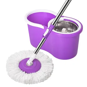 Mini Size Home Boden reinigungs mopps und Eimers ystem mit 2 wasch baren und wieder verwendbaren Mikro faser pads