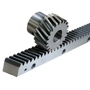 High Precision Custom Made Cnc M1 Helical Spur Straight Steel Gear Rack And Pinion