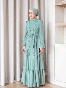 Nouvelle robe patchwork arabe du Moyen-Orient, vêtements islamiques, abaya musulmane, robe pour femmes - Product Image 4