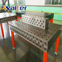 Table de soudage en fonte d'acier 3D D16/D28 nitrurée avec échelles de mesure et accessoires