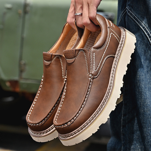 Scarpe Mocassino in Vera Pelle di Vacchetta Stile <span class=keywords><strong>Coccodrillo</strong></span> Fatte a Mano per Uomo Nuovi Arrivi Taglie Grandi per Adulti e Adolescenti - Product Image 4