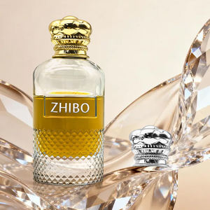 Bottiglia di <span class=keywords><strong>Profumo</strong></span> di Lusso Stile Saudita 100ml, Fondo Spesso in Vetro, Serigrafia, Erogatore Spray Delicato, Logo Personalizzabile - Product Image 3