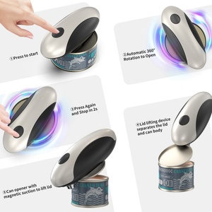 Ouvre-boîte électrique multifonction rechargeable à une touche avec retrait automatique du couvercle magnétique - Product Image 6