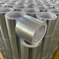 Ruban adhésif en aluminium pour l'étanchéité des conduits HVAC, résistant à la chaleur, imperméable, auto-adhésif, simple face, ruban de réparation, fabricant