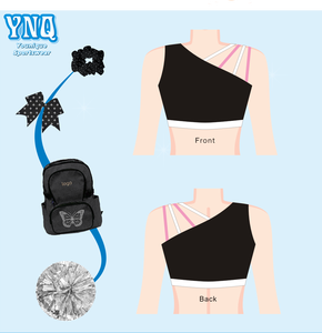 Çocuk rahat Cheer dans uygulama takım ruhu ile Spandex yapılmış kızlar için düşük adedi amigo kostümleri giymek - Product Image 1