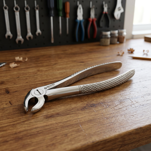คีมถอนฟัน Bk Industries รุ่น Fig 13 สำหรับฟันกรามล่าง ด้ามจับแบบมีลาย  วัสดุสีเงิน  เครื่องมือผ่าตัดแบบใช้มือ  ประเภทที่ 2 ได้รับมาตรฐาน CE - Product Image 5