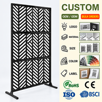 Treillis métallique d'extérieur autoportant pour plantes grimpantes, panneau décoratif découpé au laser, écran d'intimité pour jardin et patio