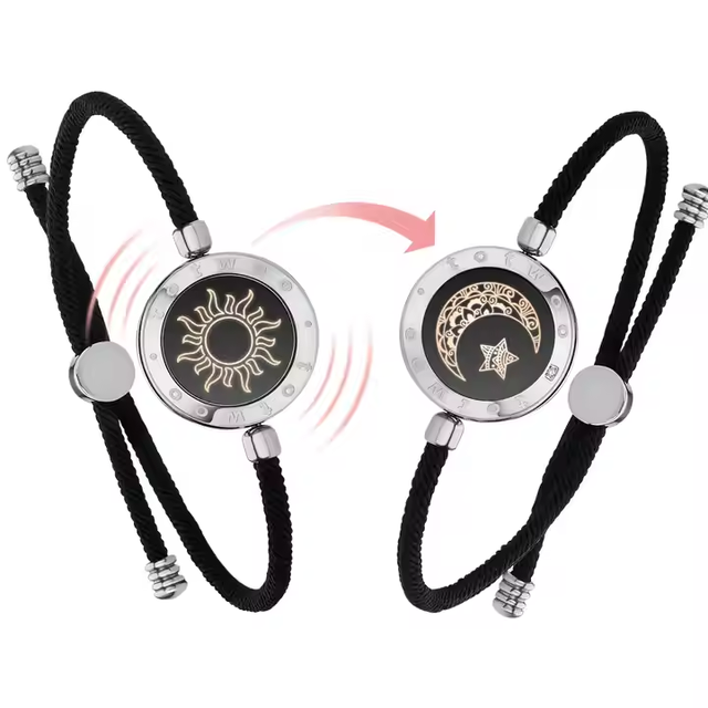 Totwoo Brand Fashion Smart Stainless Steel Rope Friendship Bracelets Set Unique Vibrating Birthday Jewelry Gift for Couple
