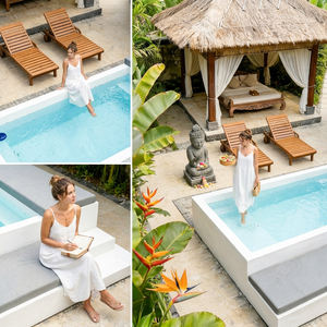 Piscina exterior, diseño de piscina al aire libre, carcasa de fibra de vidrio en venta, piscina rectangular de fibra de vidrio, jacuzzi prefabricado para el hogar, para verano - Product Image 2