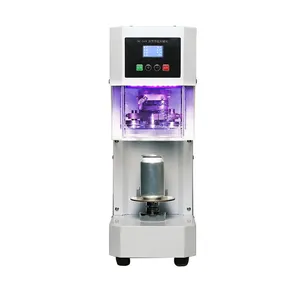 Otomatik elektrikli ticari Can yapıştırma makinesi Soda Can bardak tutucu ile sızdırmazlık makinesi kabarcık çay dükkanı Can mühürleyen makinesi