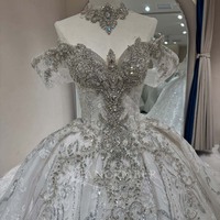 Robes de mariée bouffantes à paillettes, modèle exclusif Jancember DW0214, style princesse