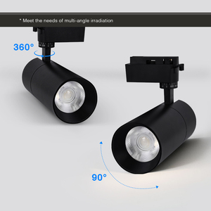 High Quality Commercial Lighting White <b>Black</b> Aluminum 10W 20W 30W <b>Ceiling</b> LED Track <b>Light</b> for <b>Modern</b> Shop Interior Lighting - Product Image 5