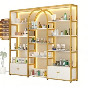 Vitrina Esquinera Personalizable, Vitrina Moderna con Vidrio para Pequeños Comercios <span class=keywords><strong>y</strong></span> Salones <span class=keywords><strong>de</strong></span> Belleza - Product Image 2