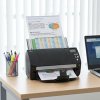 Scanner de documents recto-verso A3 FI-7460, 60 ppm, 120 ipm, USB 3.0, double couleur CCD, 600 dpi, scanner ADF pour bureau professionnel