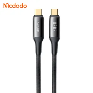 Mcdodo 299 Alta Velocidade USB 4 Cabo De Dados 4 Thunderbolt 3/4 40 Gb/s PD3.1 Carga 240W Nylon Liga De Zinco 8K Display USB 4 Para ip15 Mac