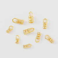 Boucle de connexion universelle plaquée or 14k pour la fabrication de colliers et de bracelets, fermoir en laiton pour la fabrication de bijoux