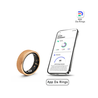 OEM ODM Mattierter Smart Ring 5ATM Wasserdicht Schlanker Fitness-Schlaf-Tracker Blutsauerstoff-Herzfrequenz-Tracker Vibrations-App-Steuerung