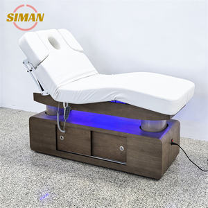 Fauteuil d'esthétique électrique Siman, <span class=keywords><strong>lit</strong></span> <span class=keywords><strong>de</strong></span> beauté cosmétique avec commande par pédale, Maca Camilla Esttica, <span class=keywords><strong>lit</strong></span> d'esthéticienne - Product Image 2