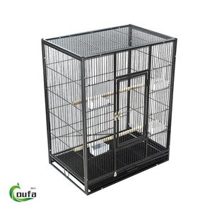 Jaula para Pájaros <span class=keywords><strong>de</strong></span> Acero Metálico Sólido <span class=keywords><strong>de</strong></span> Alta Calidad, Gran Capacidad, Conveniente y Segura, Puerta Corredera Horizontal para Loros y <span class=keywords><strong>Canarios</strong></span> - Product Image 5