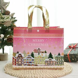 Bolsa de Tela Ecológica de Alta Calidad para Regalos de Navidad, Reutilizable, con Logotipo Personalizado, de Tela No Tejida - Product Image 6