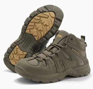 Botas Tácticas DF25 UZMK Unzhuo Grises de Media Caña para Hombre, Impermeables, Transpirables, Antideslizantes, para Senderismo en el Desierto y Actividades al Aire Libre, Venta al Por Mayor - Product Image 1