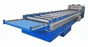 Paso del Panel de techo de <span class=keywords><strong>Metal</strong></span> de acero de color paso techo de vidrio máquina de fabricación de baldosas HF - Product Image 4