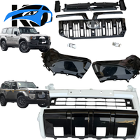 Nouveau kit de conversion de véhicule style VX, kit de mise à niveau de garnitures chromées, ensemble complet de calandre et de pare-chocs pour Toyota Land Cruiser Prado LC250 2024 2026
