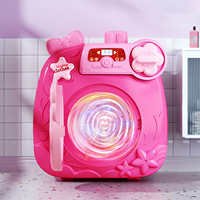 Machine à laver électrique à tambour grand format avec fonction de simulation, pour le lavage de chaussettes, jouet de jeu d'imitation pour enfants