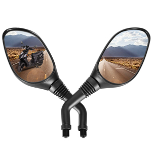 Rétroviseurs de remplacement GOOFIT 8 mm noirs pour scooter, cyclomoteur et <span class=keywords><strong>moto</strong></span> GY6 <span class=keywords><strong>50cc</strong></span> 125cc 150cc 250cc (paire) - Product Image 1