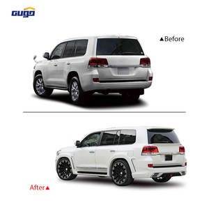 GUGO 2016-On pour Toyota pour <span class=keywords><strong>Land</strong></span> <span class=keywords><strong>Cruiser</strong></span> 200 WALD Modèle de pare-chocs avant Spoiler Lip Wheel Trim Light LC200 Upgrade with New - Product Image 3
