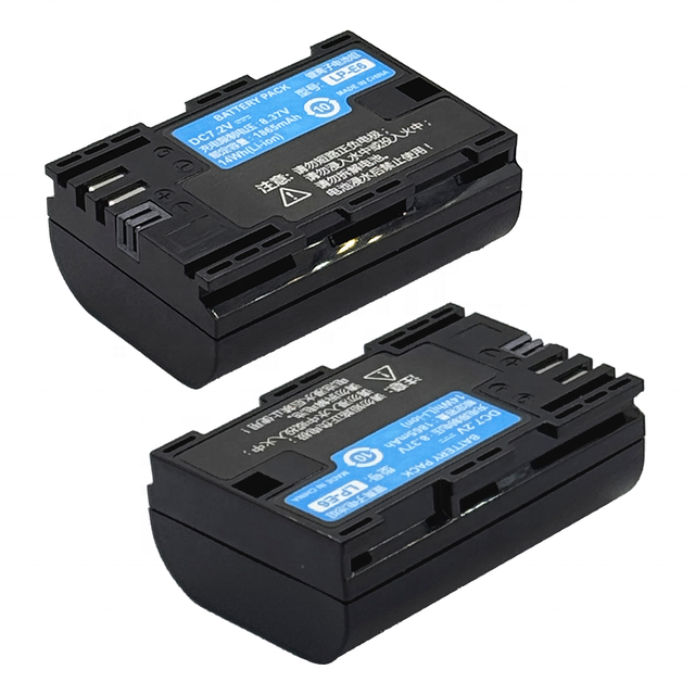 LP-E6 Replacement Camera Battery 7.2V 1865mAh LP-E6 Batteries for Canon EOS 5D Mark II III 6D 7D Series LP-E6 Battery