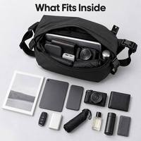 Nouveau sac bandoulière en nylon pour homme, grande capacité, imperméable, sac de voyage, sac de poitrine multi-poches avec logo personnalisé, sports de plein air